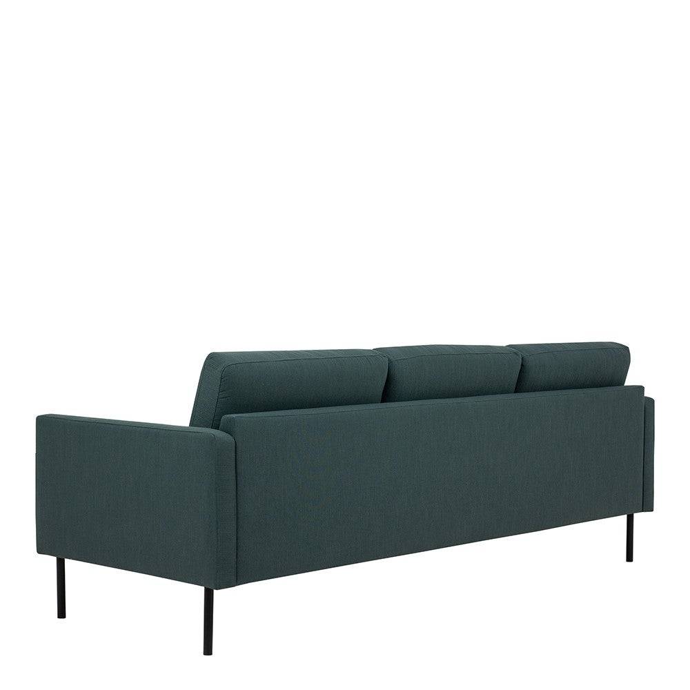Larvik 3 Seater Sofa - Dark Green, Black Legs - Price Crash Furniture