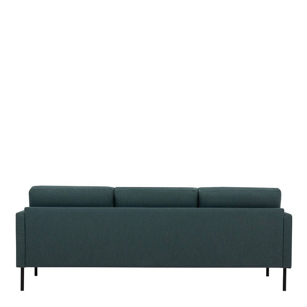 Larvik 3 Seater Sofa - Dark Green, Black Legs - Price Crash Furniture