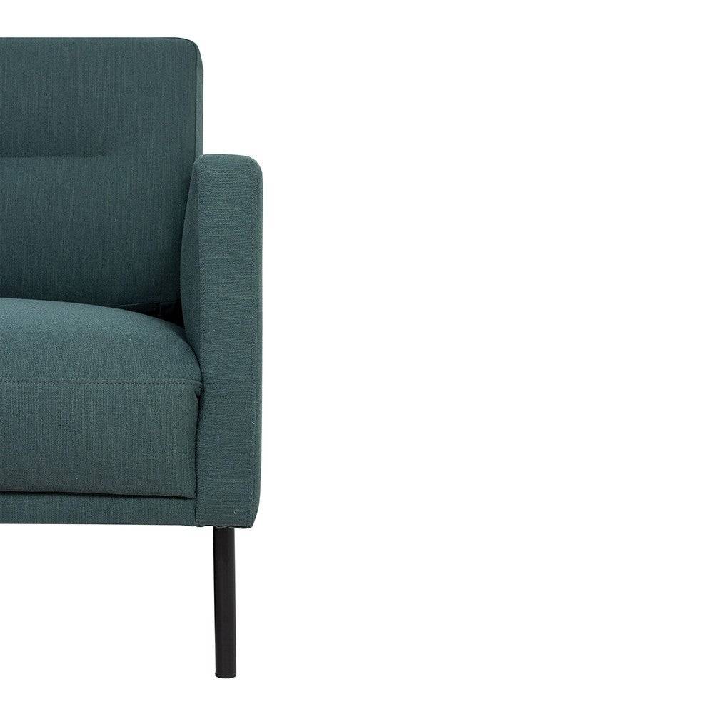 Larvik 3 Seater Sofa - Dark Green, Black Legs - Price Crash Furniture