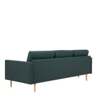 Larvik 3 Seater Sofa - Dark Green, Oak Legs - Price Crash Furniture