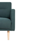 Larvik 3 Seater Sofa - Dark Green, Oak Legs - Price Crash Furniture