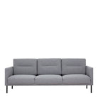 Larvik 3 Seater Sofa - Grey, Black Legs - Price Crash Furniture