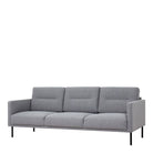 Larvik 3 Seater Sofa - Grey, Black Legs - Price Crash Furniture