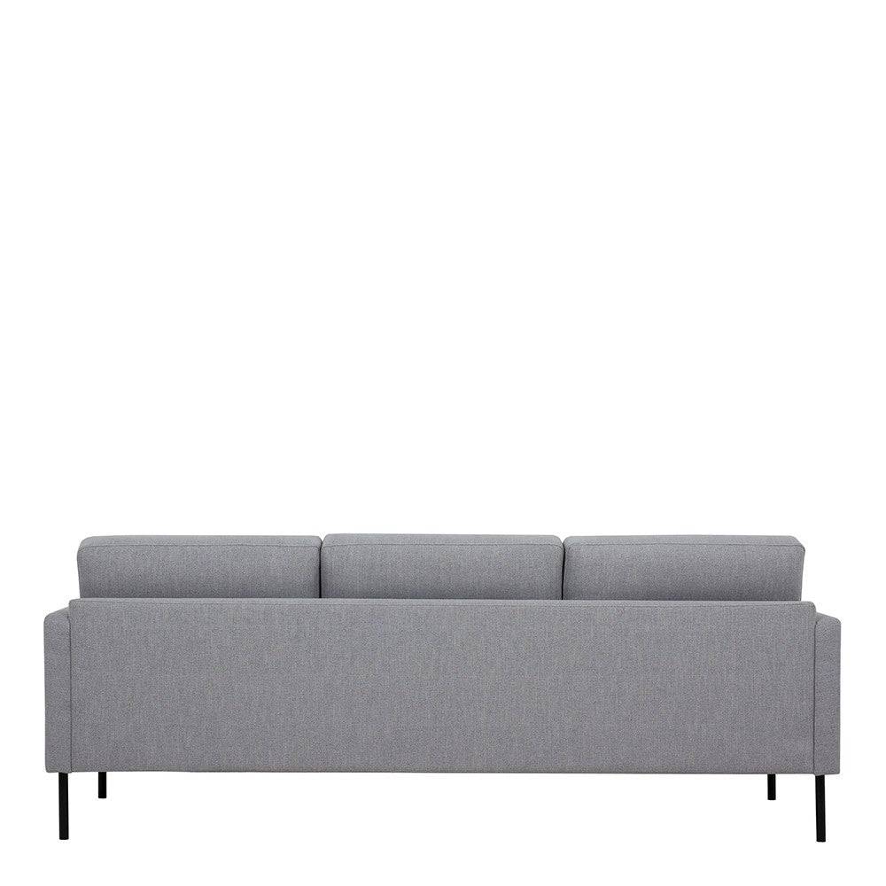 Larvik 3 Seater Sofa - Grey, Black Legs - Price Crash Furniture