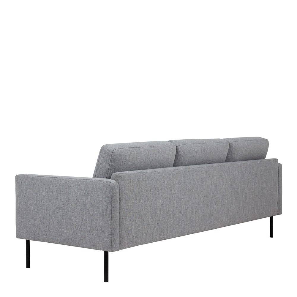 Larvik 3 Seater Sofa - Grey, Black Legs - Price Crash Furniture