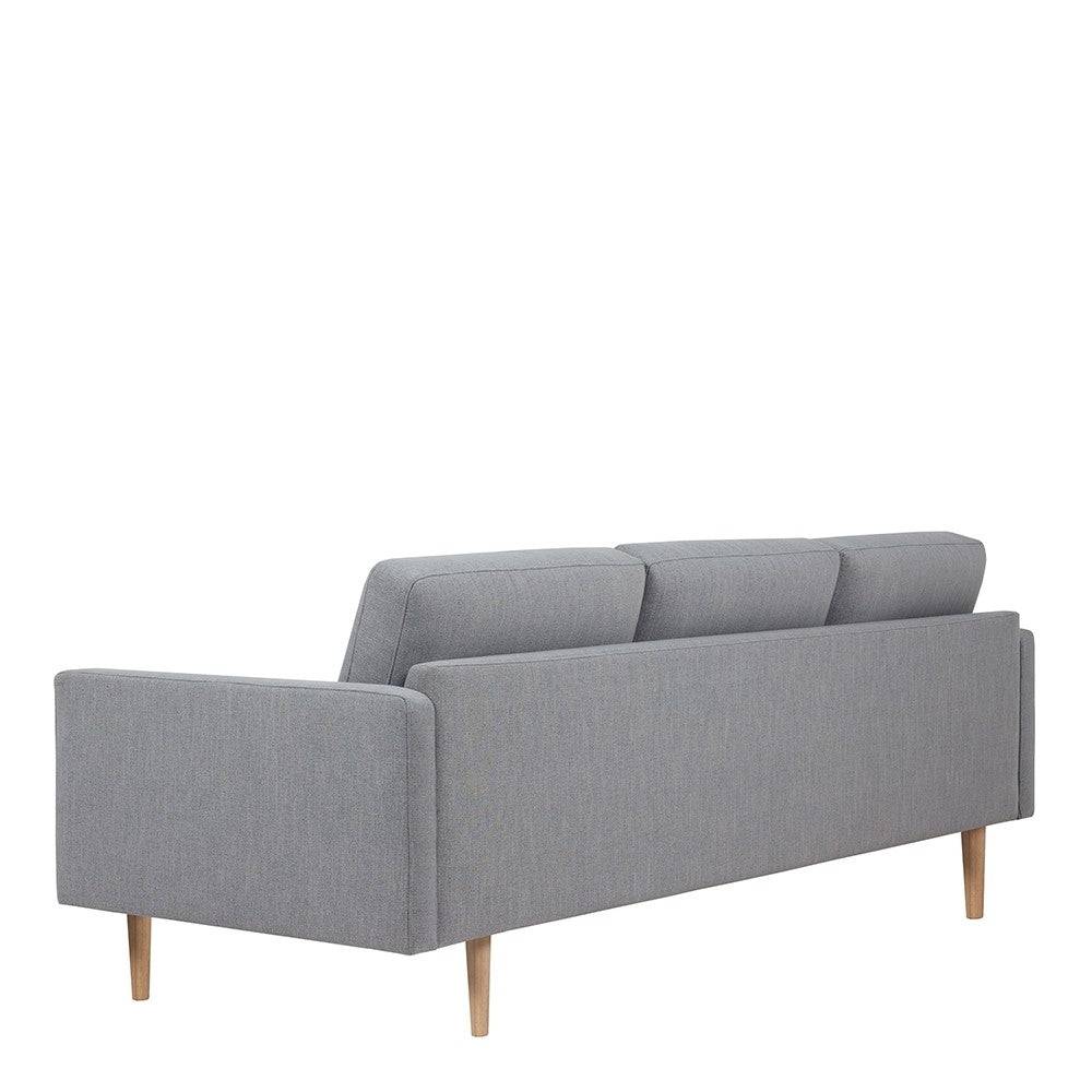 Larvik 3 Seater Sofa - Grey, Oak Legs - Price Crash Furniture