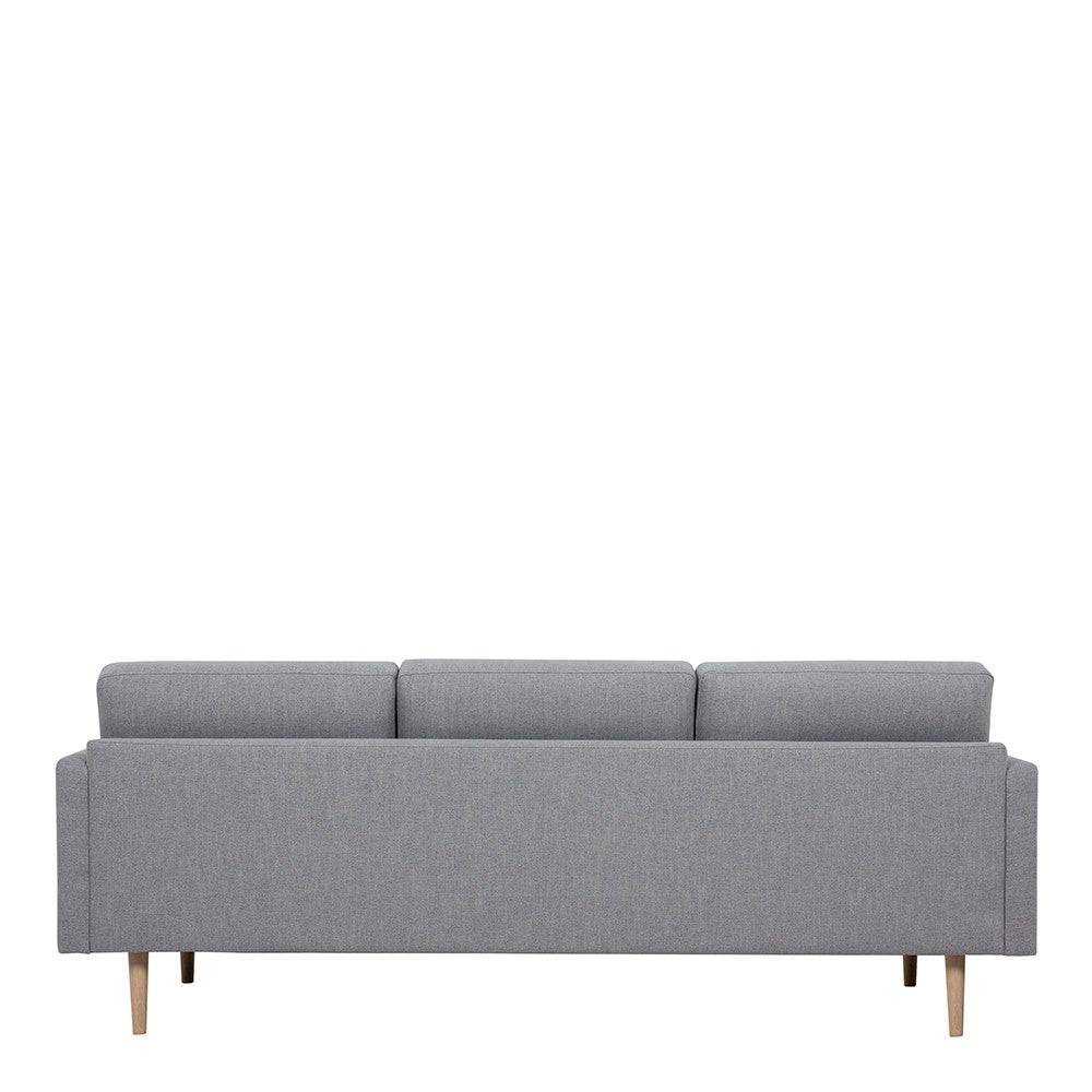 Larvik 3 Seater Sofa - Grey, Oak Legs - Price Crash Furniture