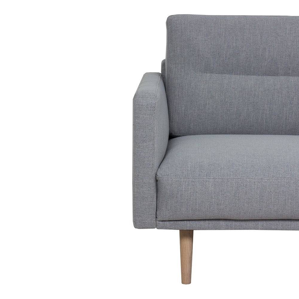 Larvik 3 Seater Sofa - Grey, Oak Legs - Price Crash Furniture