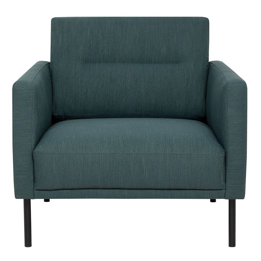 Larvik Armchair - Dark Green, Black Legs - Price Crash Furniture