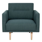 Larvik Armchair - Dark Green, Oak Legs - Price Crash Furniture