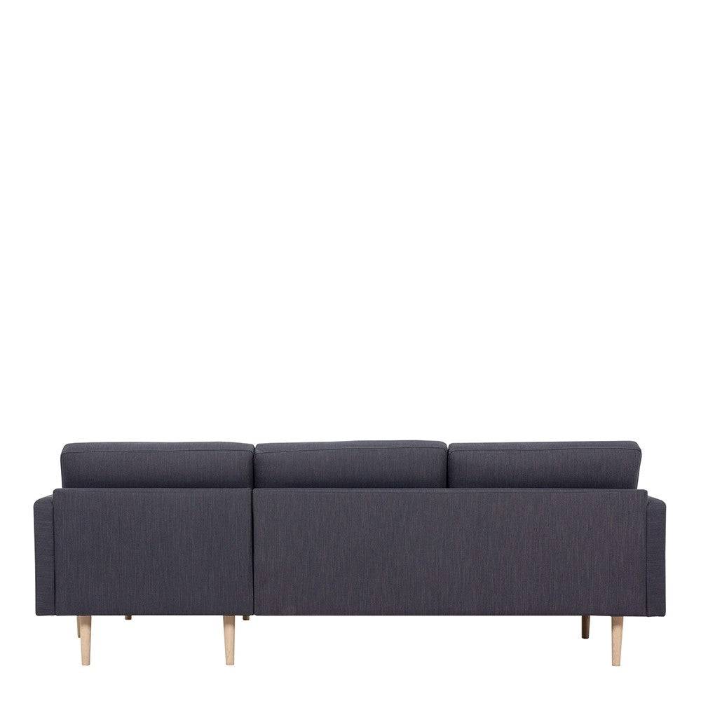 Larvik Chaiselongue Sofa (RH) - Anthracite Oak Legs - Price Crash Furniture