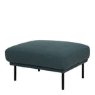 Larvik Footstool - Dark Green, Black Legs - Price Crash Furniture