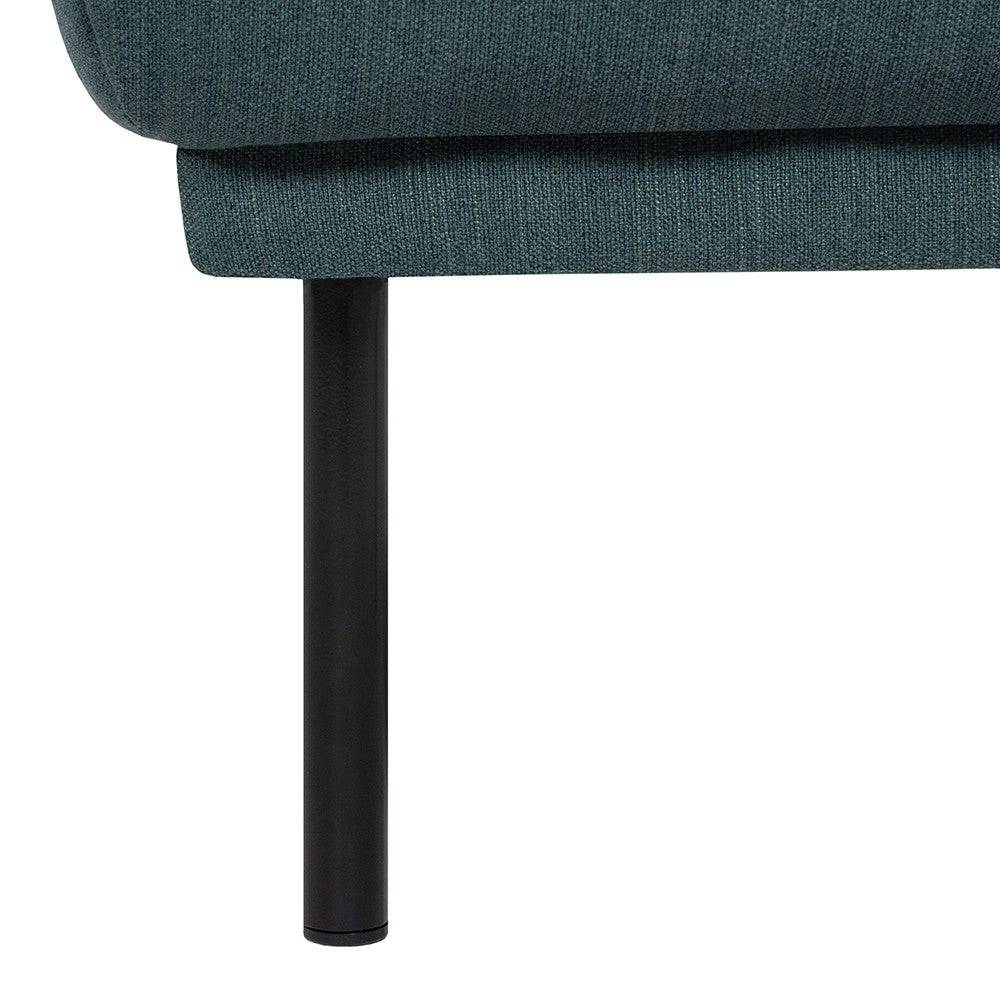 Larvik Footstool - Dark Green, Black Legs - Price Crash Furniture