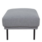 Larvik Footstool - Grey, Oak Legs - Price Crash Furniture