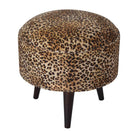 Leopard Nordic Style Footstool - Price Crash Furniture