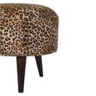 Leopard Nordic Style Footstool - Price Crash Furniture