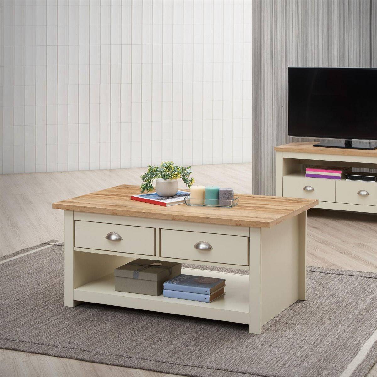 LISBON 3 PIECE LIVING ROOM SET (CORNER TV UNIT, 1 DOOR SIDEBOARD, 2 DRAWER COFFEE TABLE) - Price Crash Furniture