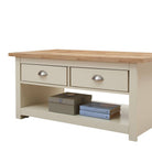 Lisbon coffee table with 2 drawers by TAD - Price Crash Furniture