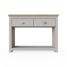 Lisbon corner TV unit with 2 drawers by TAD in Grey - Price Crash Furniture