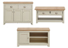 Lisbon Living 3 Piece Set: 1 Door TV Unit, 3 Door Sideboard, Coffee Table - Price Crash Furniture