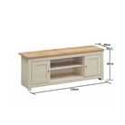 Lisbon Living 3 Piece Set: 2 Door TV Unit, 1 Door Sideboard, Coffee Table - Price Crash Furniture