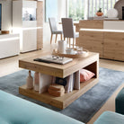 Luci Coffee Table in White and Oak - Price Crash Furniture