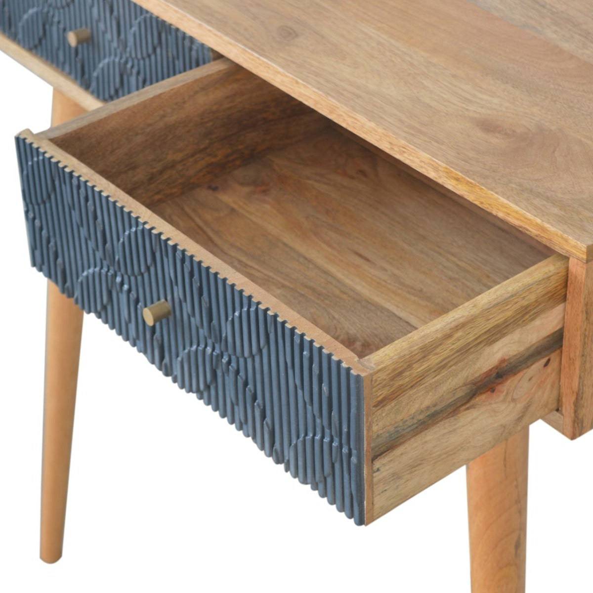 Milan Navy Console Table - Price Crash Furniture