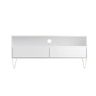 Monaco TV Cabinet with 2 Drawers in White - Price Crash Furniture