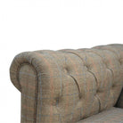 Multi Tweed 3 Seater Chesterfield Sofa - Price Crash Furniture