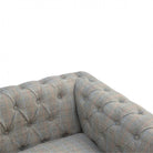 Multi Tweed 3 Seater Chesterfield Sofa - Price Crash Furniture