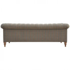 Multi Tweed 3 Seater Chesterfield Sofa - Price Crash Furniture