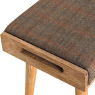 Multi Tweed Tray Style Footstool - Price Crash Furniture