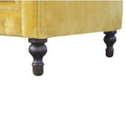 Mustard Velvet 2 Seater Chesterfield Sofa - Price Crash Furniture