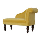 Mustard Velvet Chaise - Price Crash Furniture