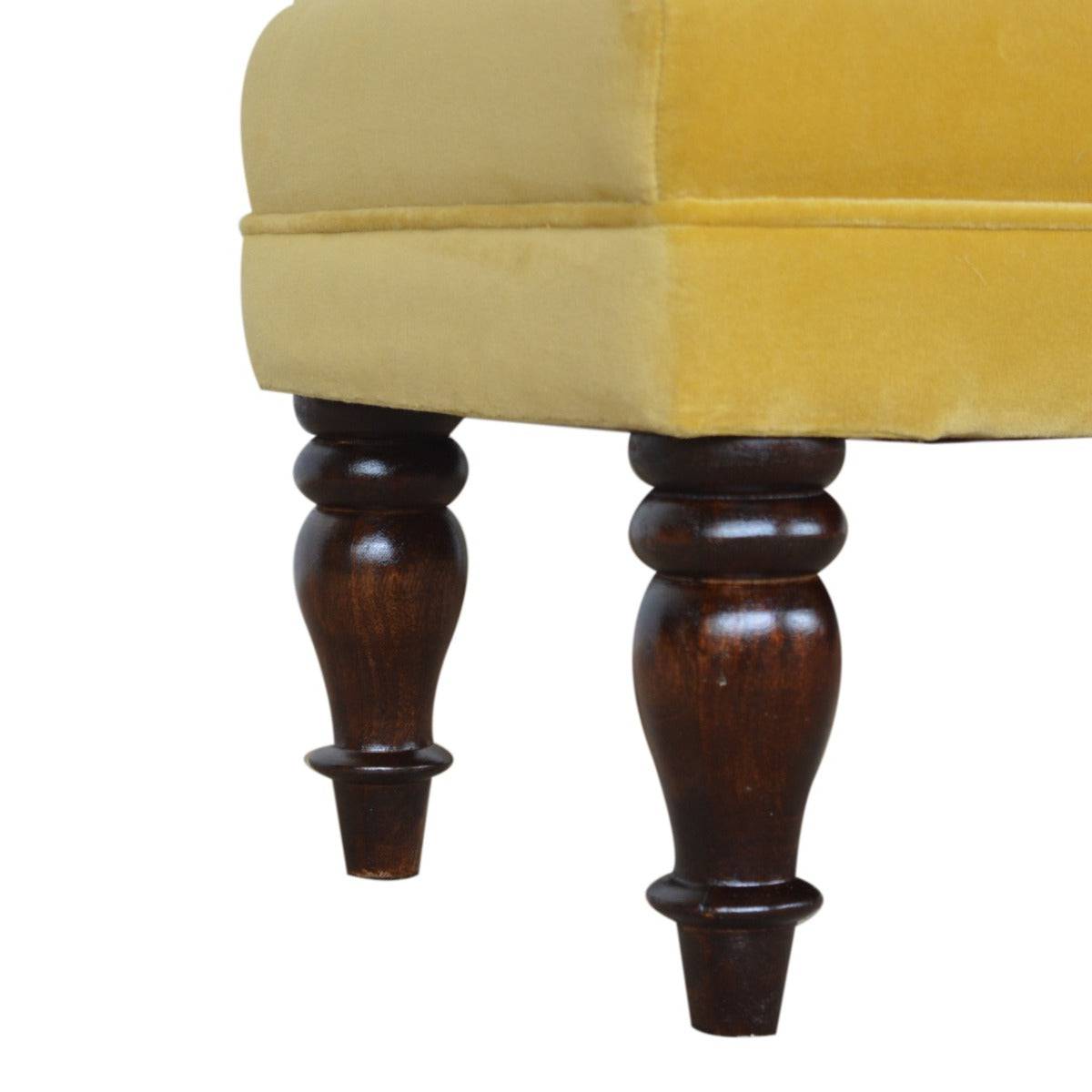 Mustard Velvet Chaise - Price Crash Furniture