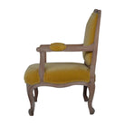 Mustard Velvet French Style Chair - Price Crash Furniture