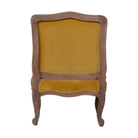 Mustard Velvet French Style Chair - Price Crash Furniture