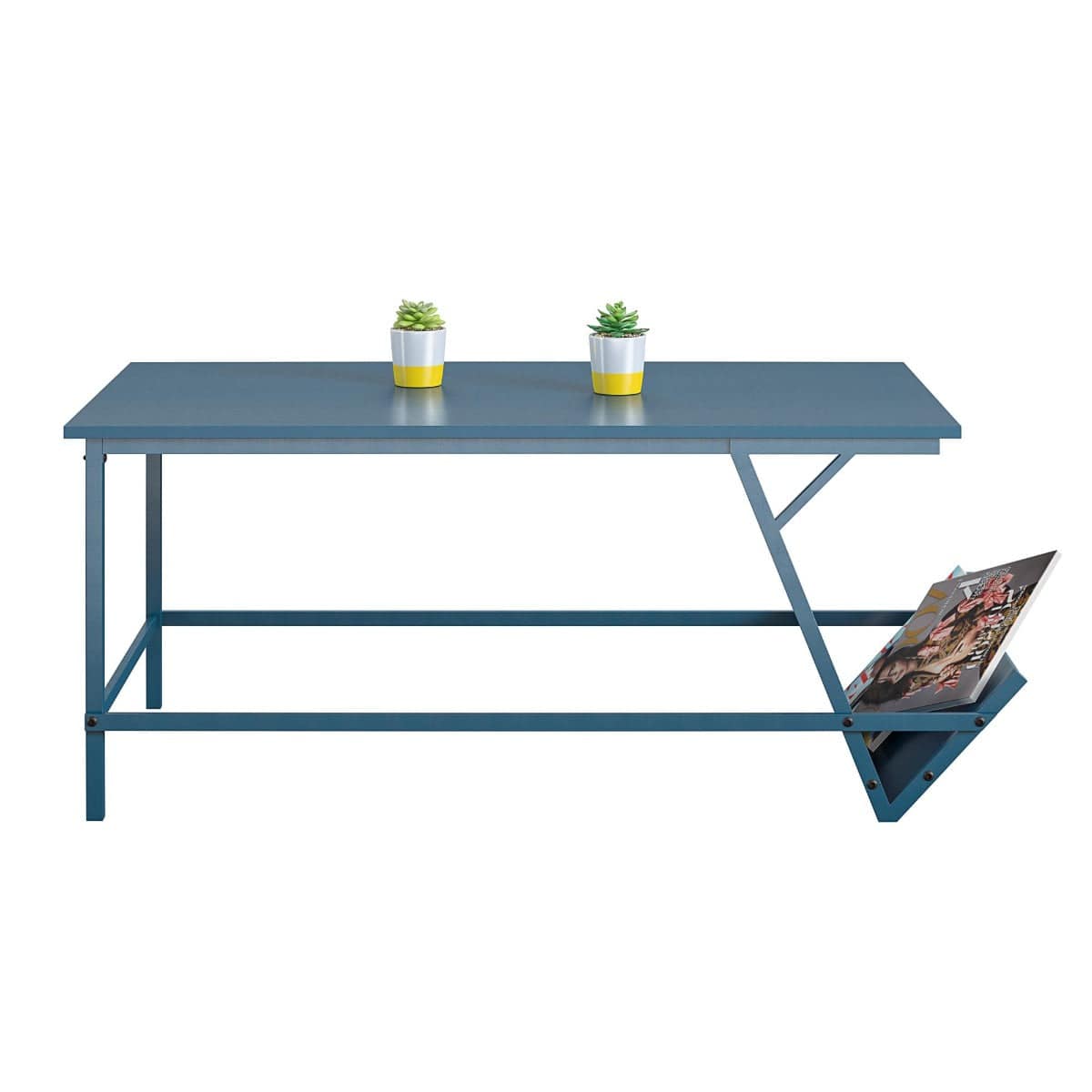 Novogratz Regal Coffee Table in bright blue finish - Price Crash Furniture