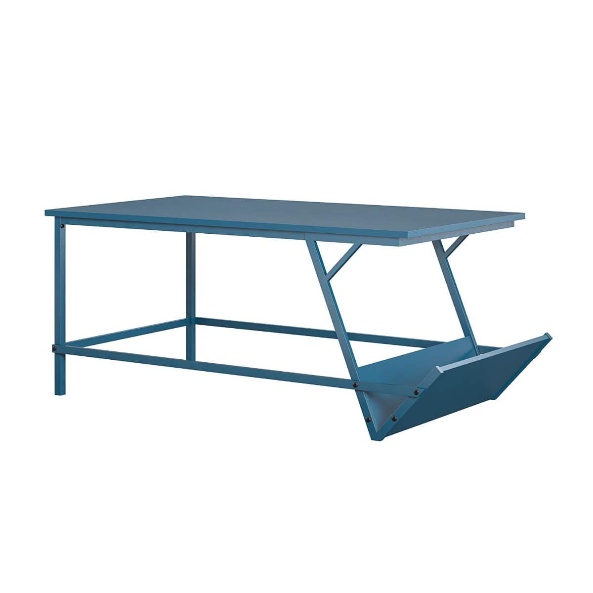 Novogratz Regal Coffee Table in bright blue finish - Price Crash Furniture