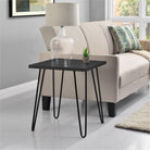 Owen Retro End Table - Black Oak - Price Crash Furniture