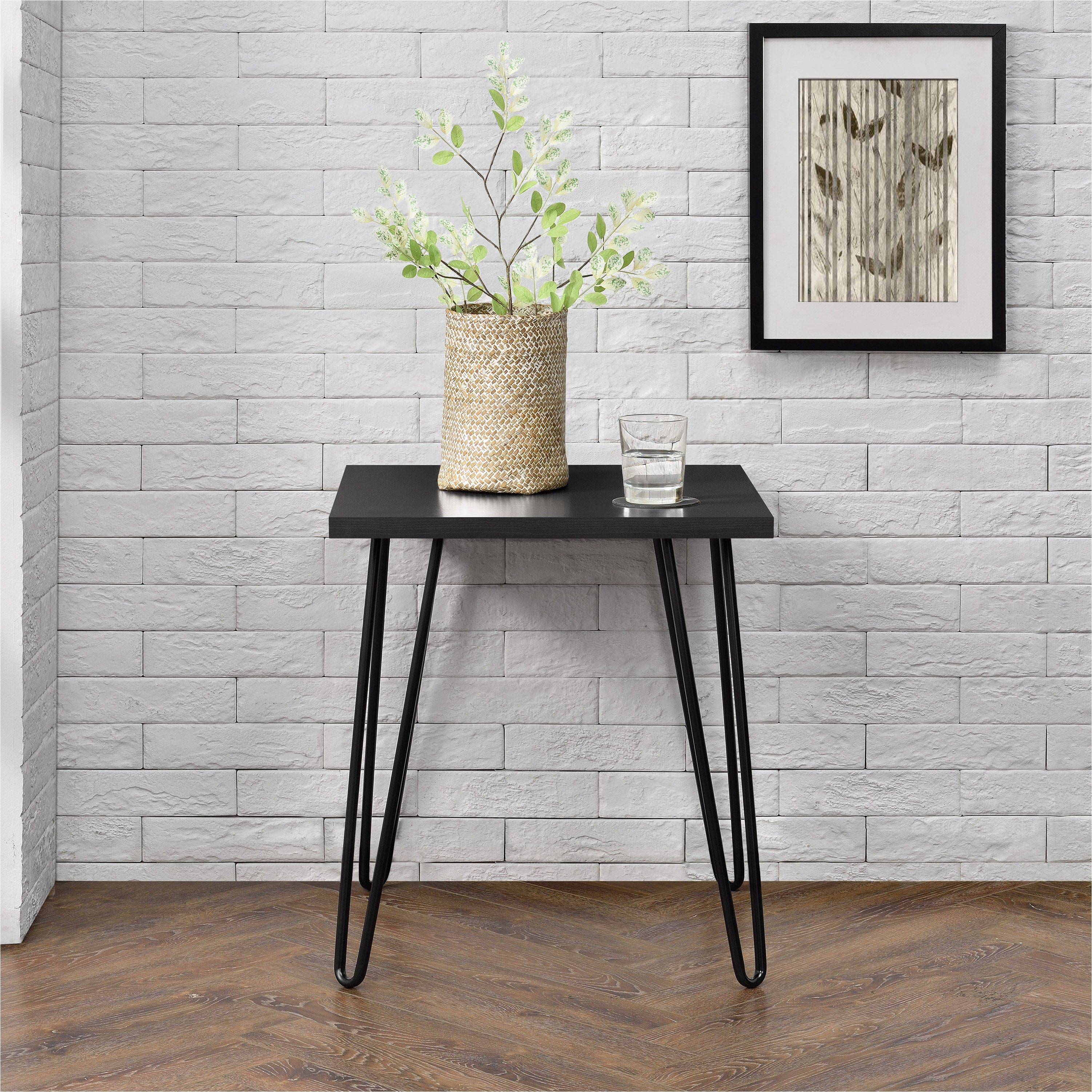 Owen Retro End Table - Black Oak - Price Crash Furniture