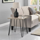 Owen Retro End Table - Rustic Oak - Price Crash Furniture