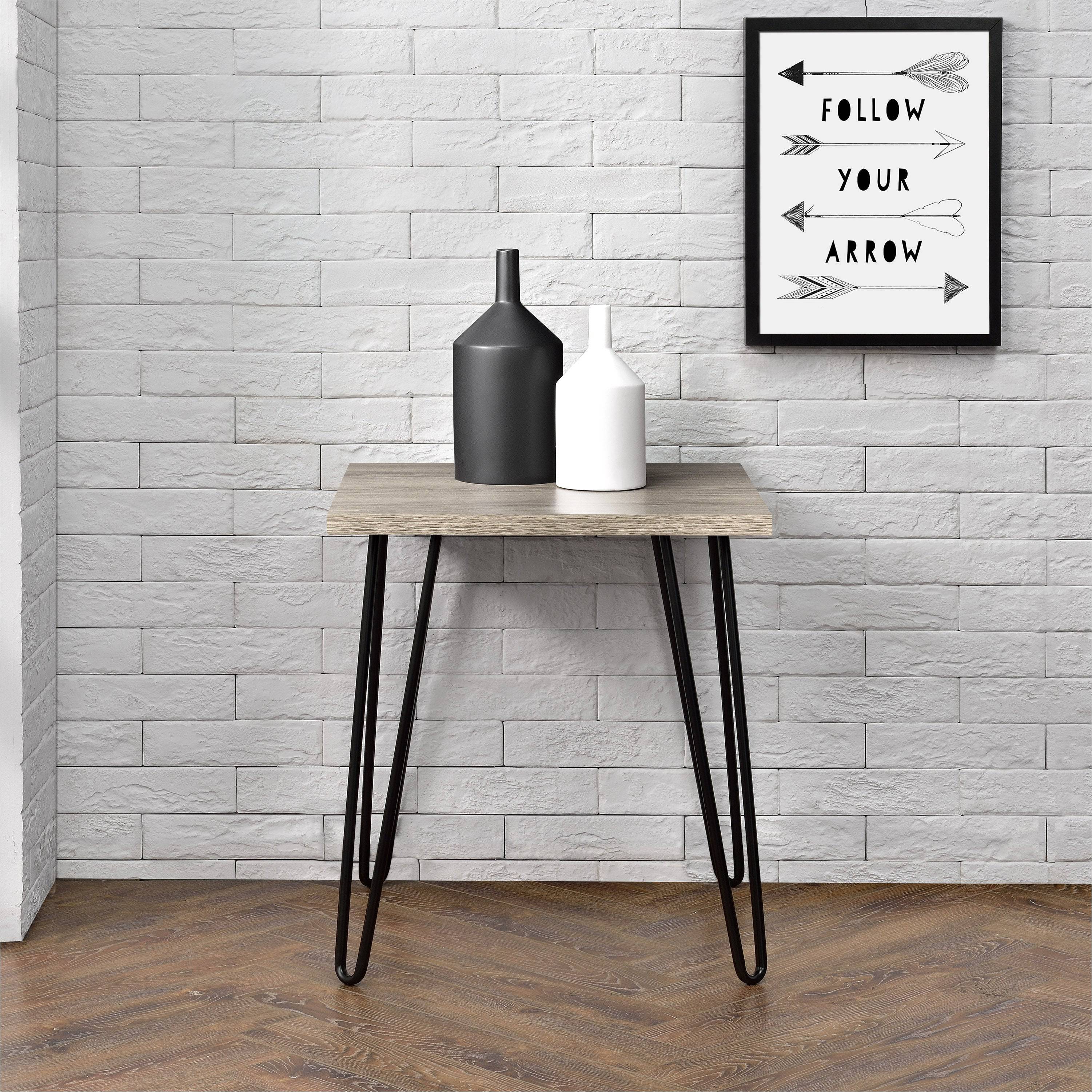 Owen Retro End Table - Rustic Oak - Price Crash Furniture