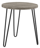 Owen Round End Table - Rustic Oak - Price Crash Furniture