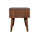 Patchwork Pattern Coffee Table in Chestnut-effect Mango Wood - Price Crash Furniture