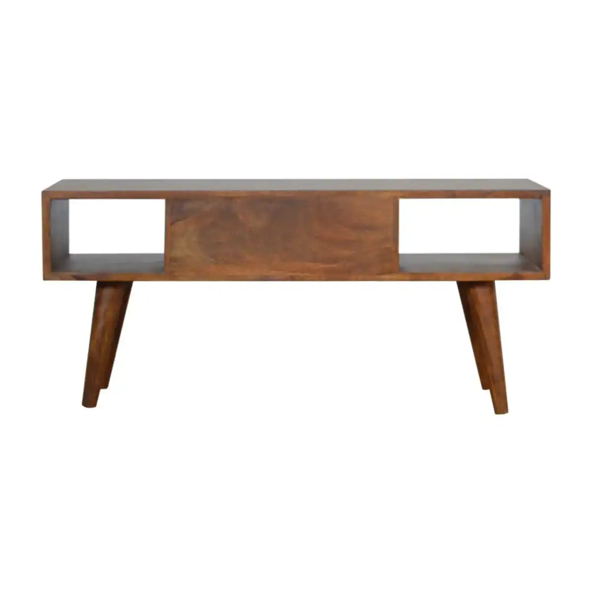 Patchwork Pattern Coffee Table in Chestnut-effect Mango Wood - Price Crash Furniture