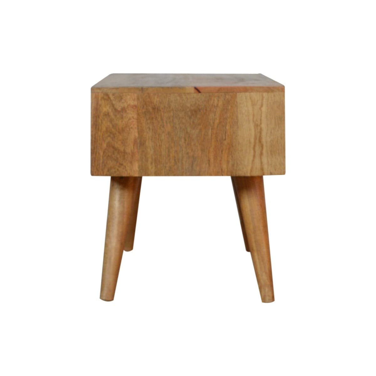 Patchwork Pattern Coffee Table in Oak-effect Mango Wood - Price Crash Furniture