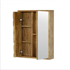 Pineapple Carved Sliding Wall Cabinet With Mirror - Price Crash Furniture