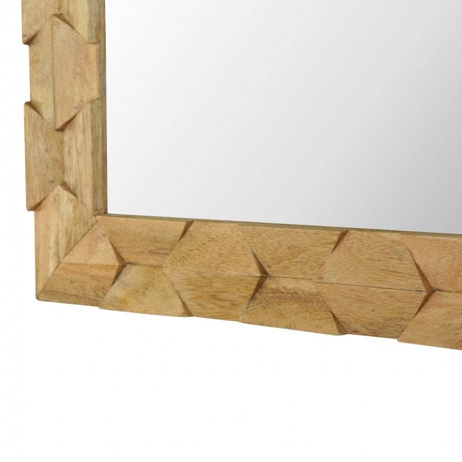 Pineapple Carved Square Mirror Frame - Price Crash Furniture