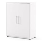 Prima Bookcase 2 Shelves with 2 Doors in White - Price Crash Furniture